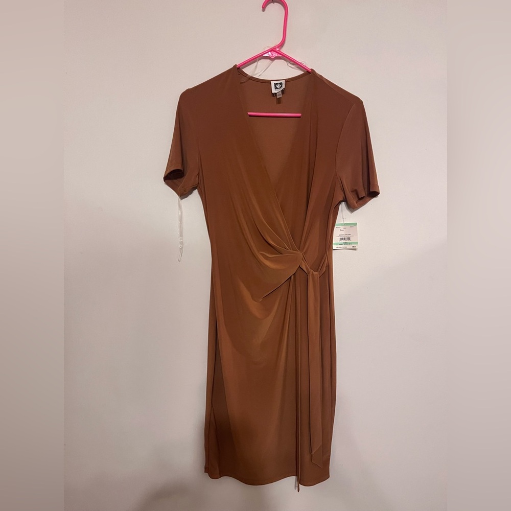 Brown Wrap Dress